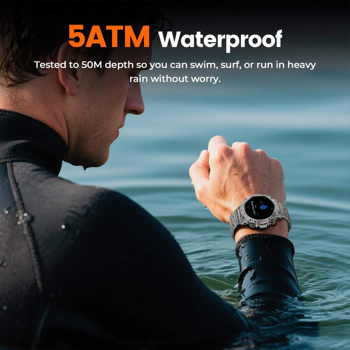 Motion 6 Silver Steel smartwatch product image 6 #Case Color_Silver