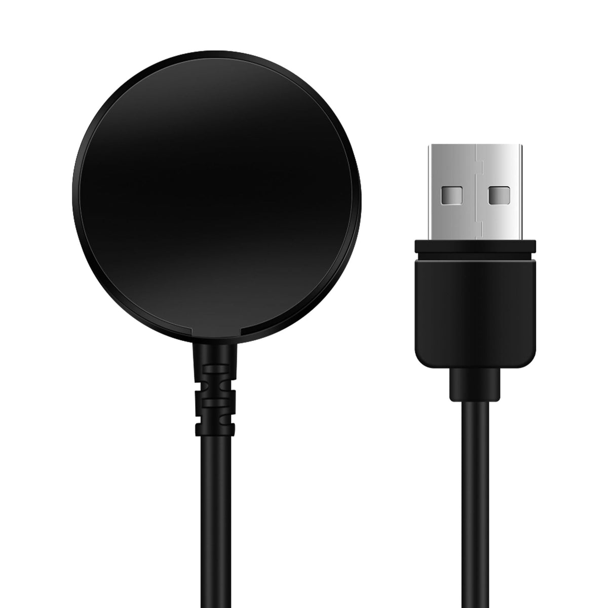 Black USB-A charging cable for WalkerFit Motion 6, Motion 6 GPS and Motion 6 Pro