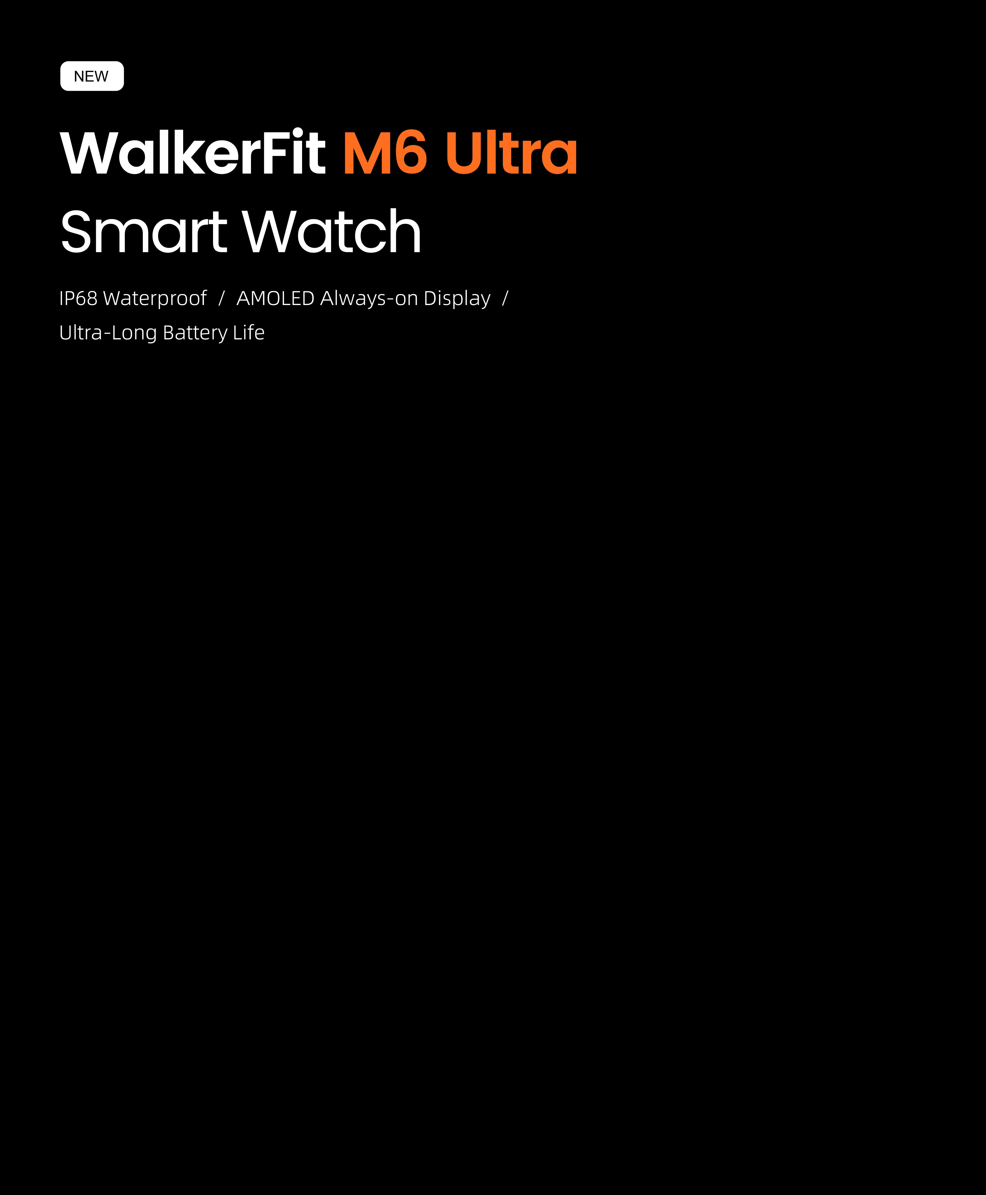 WalkerFit Motion 6 GPS outdoor smartwatch for fishing route and pressure context