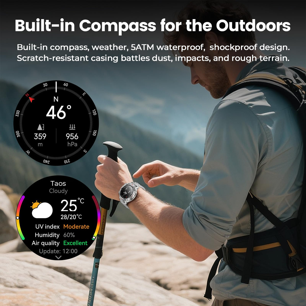 Motion 6 Silver Steel smartwatch product image 7 #Case Color_Silver
