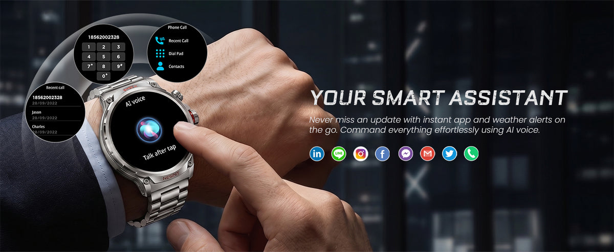M6 Max Silver steel smartwatch your smart assistant for everyday tasks