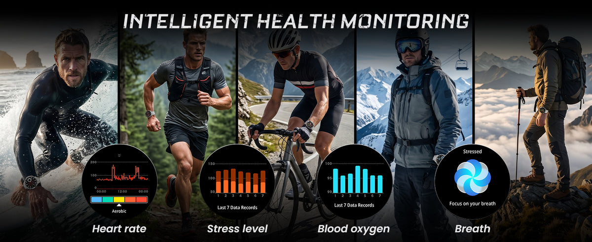 M6 Max Silver steel smartwatch follow your daily health patterns