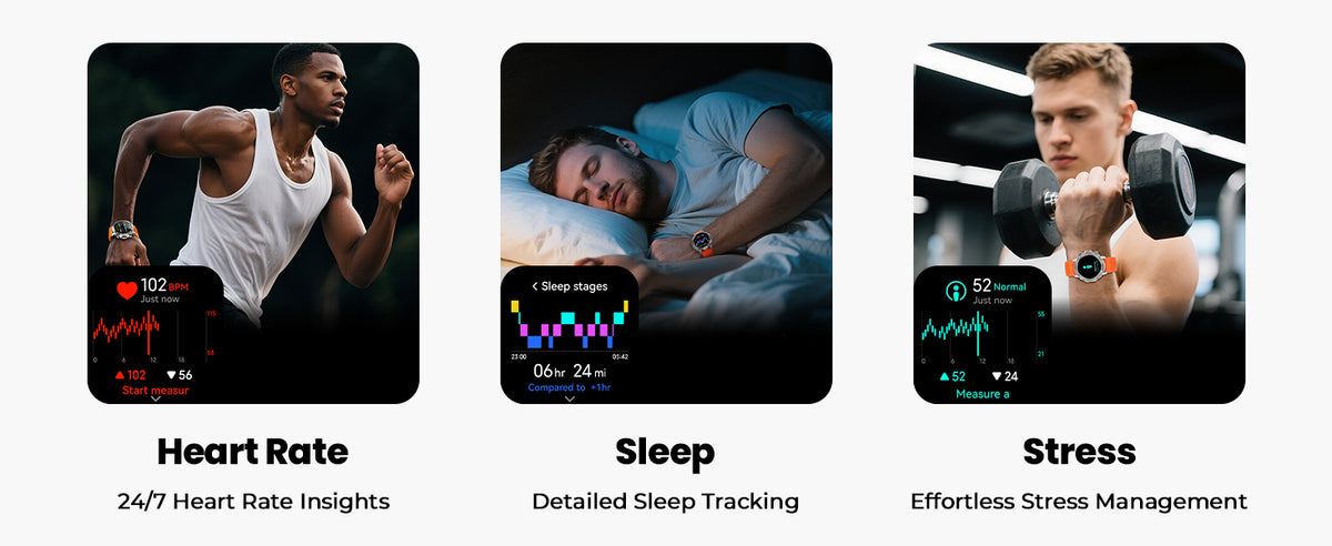 Motion 6 Silver case heart rate sleep and stress tracking