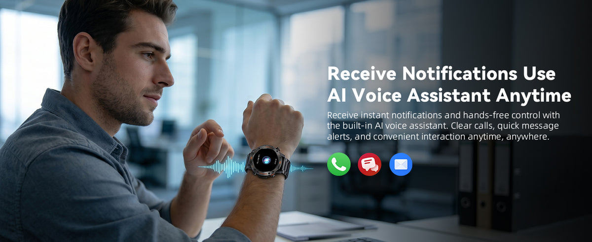 Motion 6 Black Steel notifications and voice assistant features