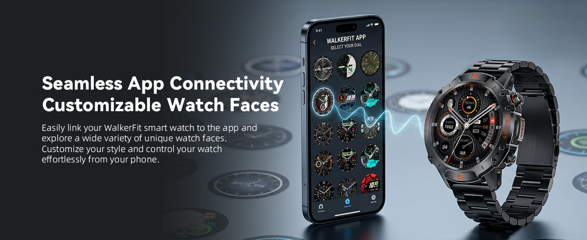 Motion 6 Black Steel companion app and customizable watch faces