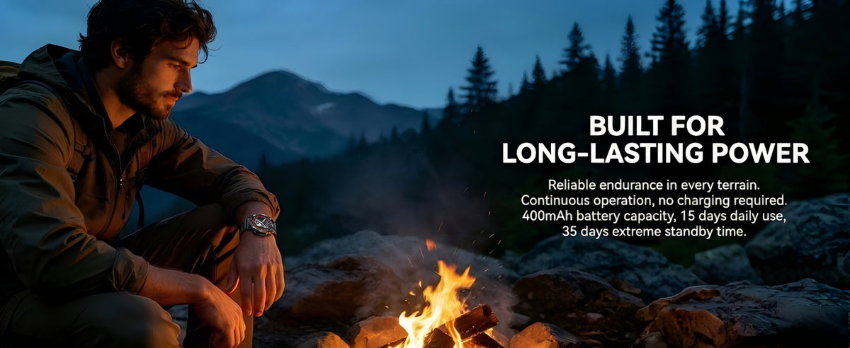 Motion 6 Black Steel long-lasting power during an outdoor trip