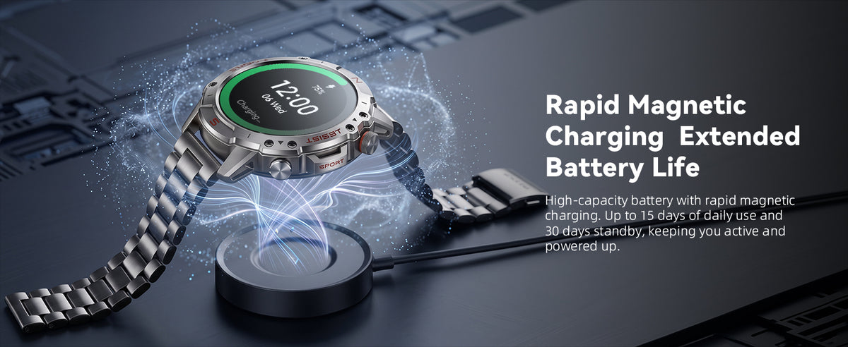 Motion 6 magnetic charging and extended battery life