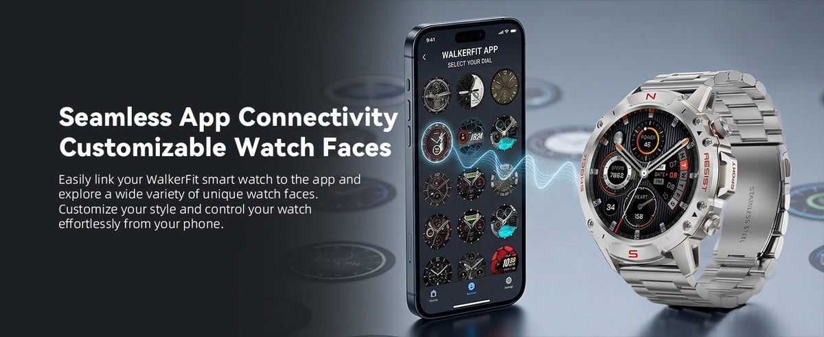 Motion 6 companion app and customizable watch faces